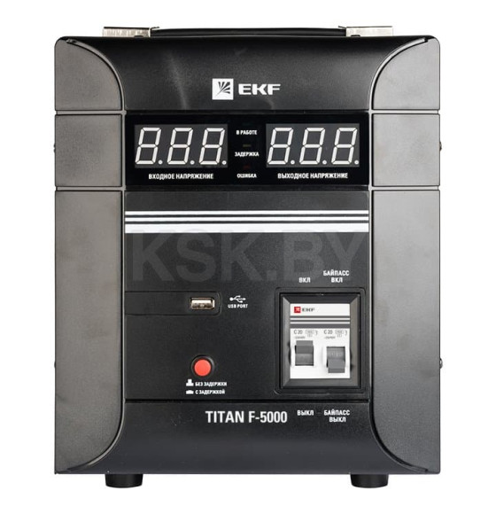 Стабилизатор напряжения напольный TITAN F-5000 EKF PROxima (stab-f-5000) 