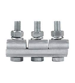 Зажим соединительный плашечный 3 болта М6 (D провода 9,6...11,4 мм) ПА-2-2 EKF PROxima