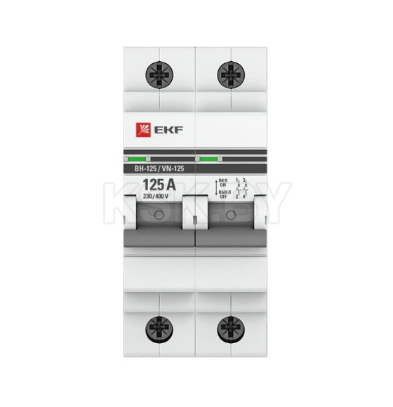 Выключатель нагрузки 2P 125А ВН-125 EKF PROxima (SL125-2-125-pro) 