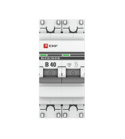 Автоматический выключатель 2P 40А (В) 4,5kA ВА 47-63 EKF PROxima