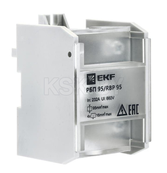 Распределительный блок проходной РБП 95 (1х95-4х16 мм2) 232/100А EKF PROxima (RBP-95-100) 