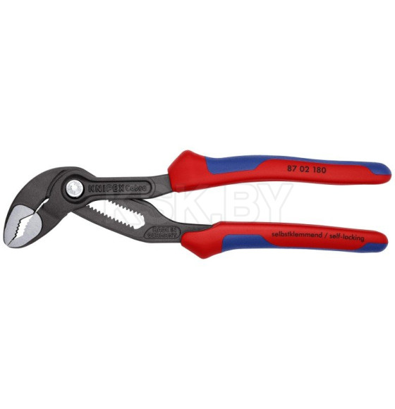 Клещи переставные 180мм (захват 42 мм) с фиксатором COBRA Knipex 8702180 (8702180) 