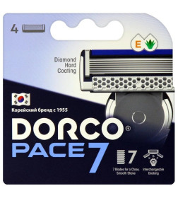 Кассеты Dorco Pace 7 с 7лезвиями