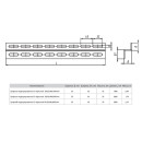 Профиль перфорированный Z-образный 25х30х2000 мм (2 мм) EKF (ppz2530-2-2) 