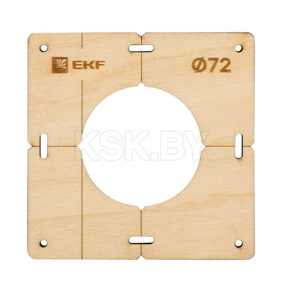 Шаблон для подрозетников c 1 отв. диам. 72 мм EKF Expert (sh-d72-1) 