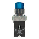 Переключатель BD21 2P c синей подсветкой 230В NO EKF PROxima (xb2-bk21-b-230) 