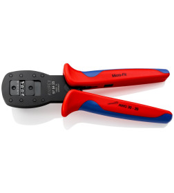 Пресс-клещи для обжима штекеров (3 гнезда, AWG 30-26/24-22/20, 190 мм) Knipex 975425