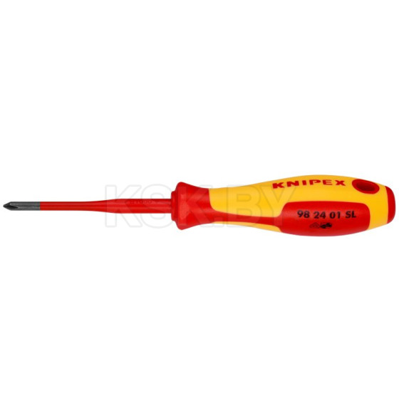 Отвертка крестовая PH1х187 мм Slim VDE 1000V (длина стержня 80 мм) Knipex 982401SL (982401SL) 