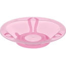 Тарелка мелкая пластмассовая детская розовая 400 мл на присоске 431311905 (431311905) 