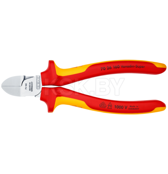 Бокорезы 160мм VDE 1000V Knipex 7026160 (7026160) 