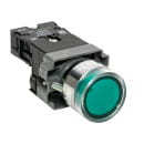 Кнопка BA31 с подстветкой 230В зеленая NO IP65 EKF PROxima (xb2-bw31-230-65) 
