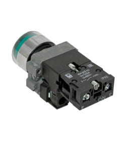 Кнопка BA31 с подстветкой 230В зеленая NO IP65 EKF PROxima