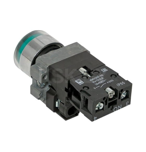 Кнопка BA31 с подстветкой 230В зеленая NO IP65 EKF PROxima (xb2-bw31-230-65) 