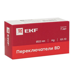 Переключатель BD21 2P короткая ручка NO IP65 EKF PROxima