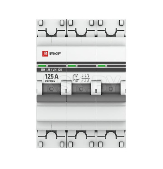 Выключатель нагрузки 3P 125А ВН-125 EKF PROxima (SL125-3-125-pro) 