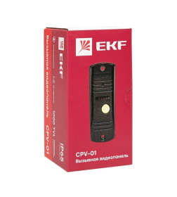 Вызывная видеопанель CPV-01 медь 4пр. 1000TVL IP65 EKF