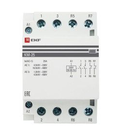 Контактор модульный КМ 25А 2NО+2NC (3 мод.) EKF PROxima