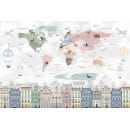 Фотообои Vimala Карта мира FCZ003283, 2700х4000мм (FCZ003283) 