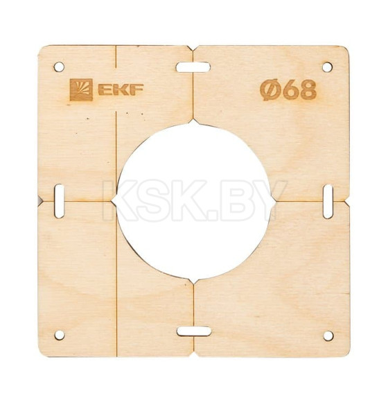 Комплект шаблонов для подрозетников диаметром 68 мм EKF Expert (sh-d68-k) 