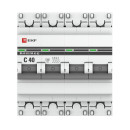 Автоматический выключатель 4P 40А (C) 4,5kA ВА 47-63 EKF PROxima (mcb4763-4-40C-pro) 