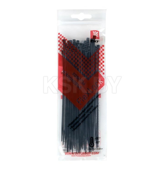 Хомут P6.6 стандартный (ч), 2.5x150 (50шт) FlexLock PROxima (plc-fl-ctsb-2.5x150-r) 