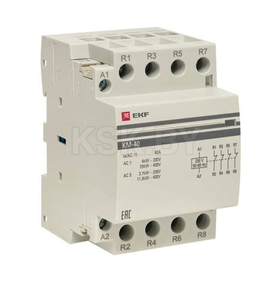 Контактор модульный КМ 40А 4NC (3 мод.) EKF PROxima (km-3-40-04) 