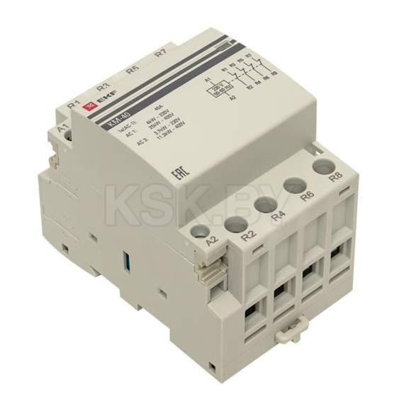 Контактор модульный КМ 40А 4NC (3 мод.) EKF PROxima (km-3-40-04) 