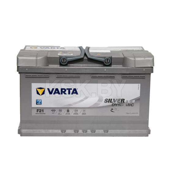 Аккумулятор Varta Silver Dyn AGM 580901 (80 Ah) РФ (580 901 080 РФ) 