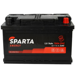 Аккумулятор SPARTA Energy 6СТ-74 LB Евро низкий