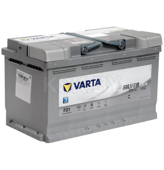 Аккумулятор Varta Silver Dyn AGM 580901 (80 Ah) РФ (580 901 080 РФ) 