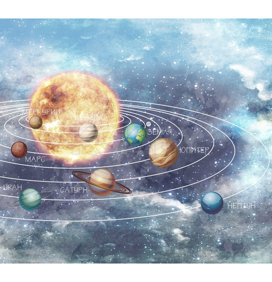 Фотообои Vimala Солнечная система FBZ002957, 2700х3000мм (FBZ002957) 