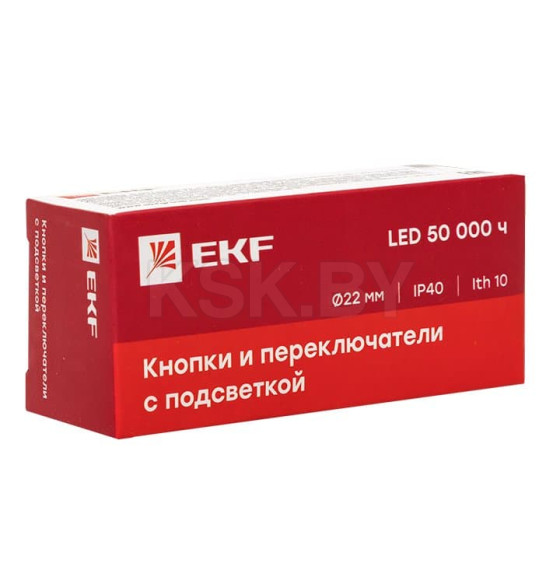 Переключатель BD33 3P c красной подсветкой 230В NO EKF PROxima (xb2-bk33-r-230) 