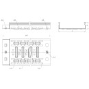 Лоток перфорированный 50х150х3000-0,55 мм EKF (L5015001-0,55) 