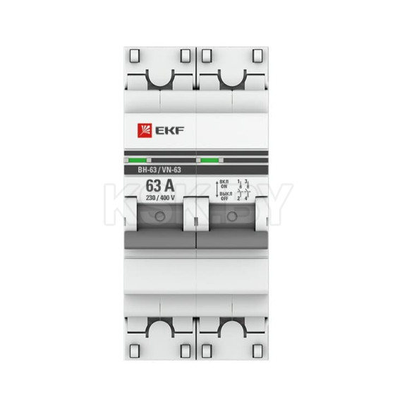 Выключатель нагрузки 2P 63А ВН-63 EKF PROxima (SL63-2-63-pro) 