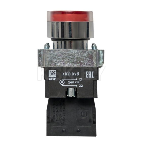 Кнопка BA42 с подстветкой 24В красная NC EKF PROxima (xb2-bw42-24) 