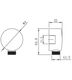 Подключение для душевого шланга LEMARK LM8086C