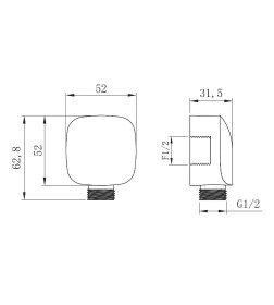 Подключение для душевого шланга LEMARK LM8085C