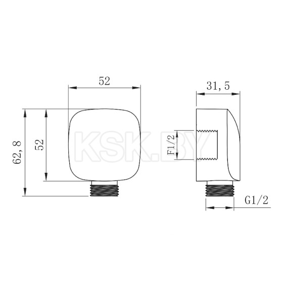 Подключение для душевого шланга LEMARK LM8085C (LM8085C) 