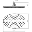 Душевая насадка верхняя, овальная LM8037C  (LM8037C) 