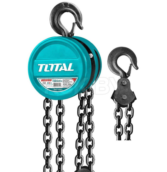 Таль ручная цепная 3м 5т TOTAL THT1651 (THT1651) 