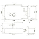 Замок накладной электромеханический Vettore RJ105B (RJ105B) 