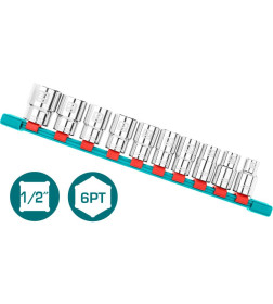 Набор головок 1/2" TOTAL THT121101 (10шт)