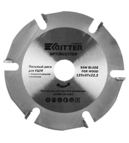 Диск пильный по дереву 125х6Tх22.2 мм OptimCutter Ritter PS30101256