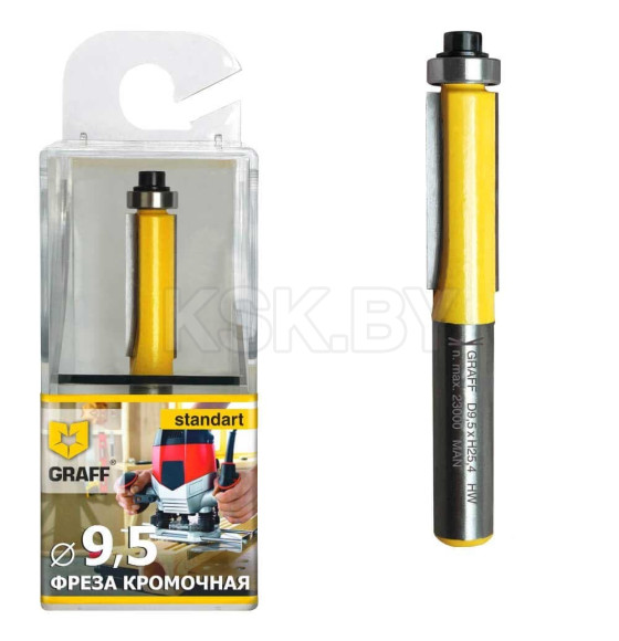 Фреза кромочная по дереву 9,5х25,4x8 мм GRAFF (1462895254) 
