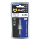 Сверло ступенчатое по металлу 4-20 мм (4.6.8.10.12.14.16.18.20) Р6М5 GRAFF (70420) 