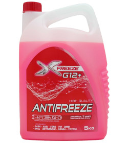 Антифриз Х-FREEZE G12+, в п/э кан. 5 кг