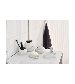 Дозатор для жидкого мыла полирезиновый,цвет.Ridder.Little Rock White арт.22190501