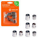 Колпачки на шинный вентиль , с защитными манжетами  AIRLINE (AVC-04) 