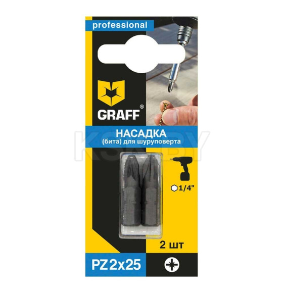 Бита PZ 2x 25 мм GRAFF (2 шт.) (310225) 