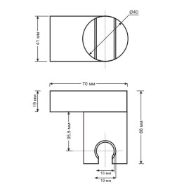 Держатель для душа Esko SH405